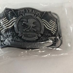 Vintage NRA 125 Year Anniversary Belt Buckle
